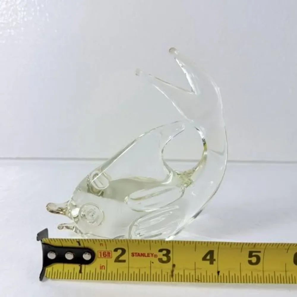 Vintage Clear Art Glass Fish Figurine